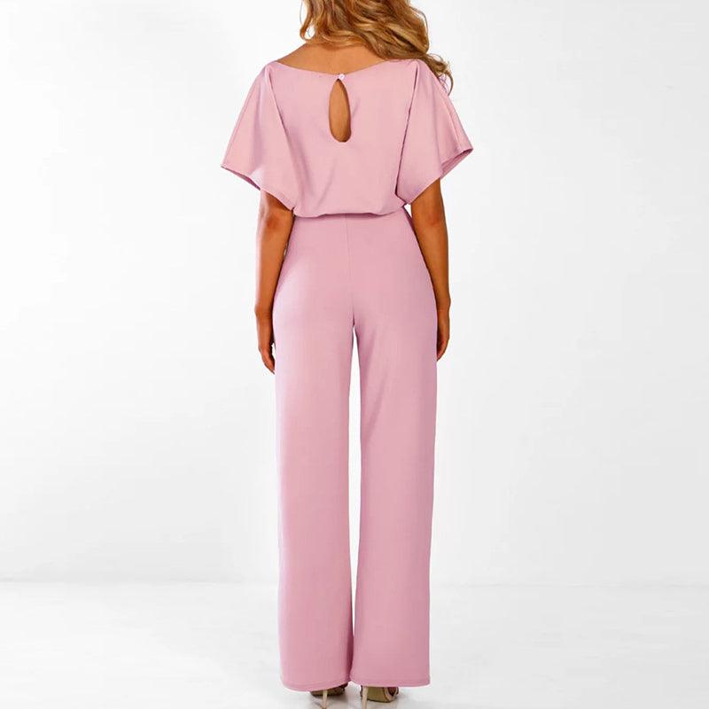 NOUVEAU RICHE Eleganter Damen Jumpsuit mit Gürtel für Schicke Outfits in Taillierter Passform und Modernem Stil