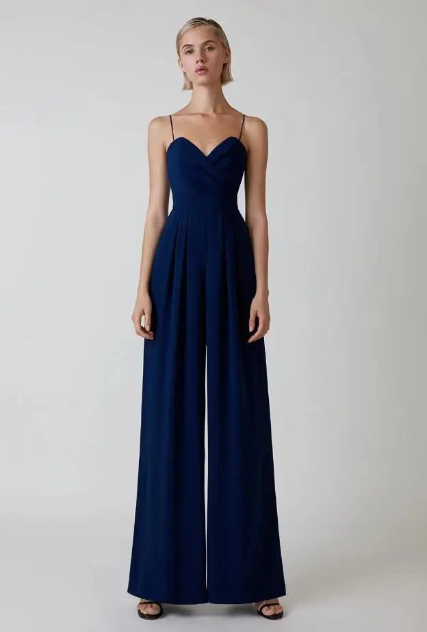 NOUVEAU RICHE Eleganter Ärmeloser Damen Overall Für Stilbewusste Frauen Aus Luxuriösem Stoff In Schmeichelnder Silhouette Ideal Für Besondere Anlässe Und Freizeit