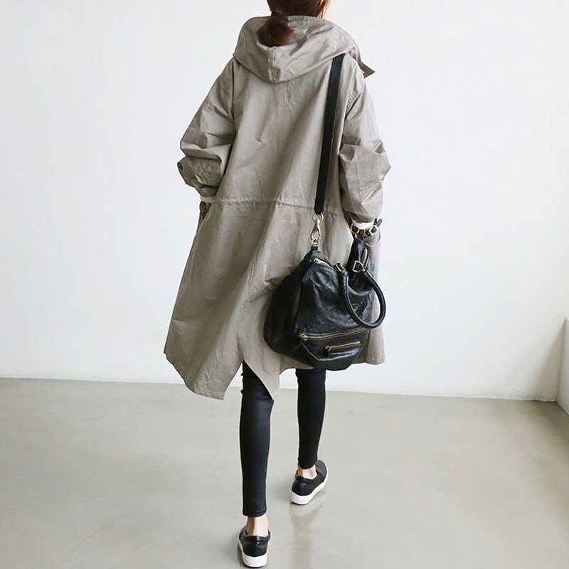 NOUVEAU RICHE Wasserabweisender Eleganter Damen Trenchcoat Regenfest