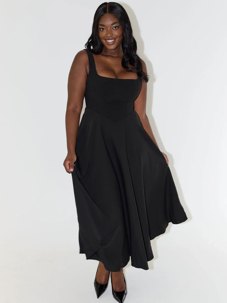 NOUVEAU RICHE Elegantes A Linien Kleid Für Stilvolle Sommer Anlässe