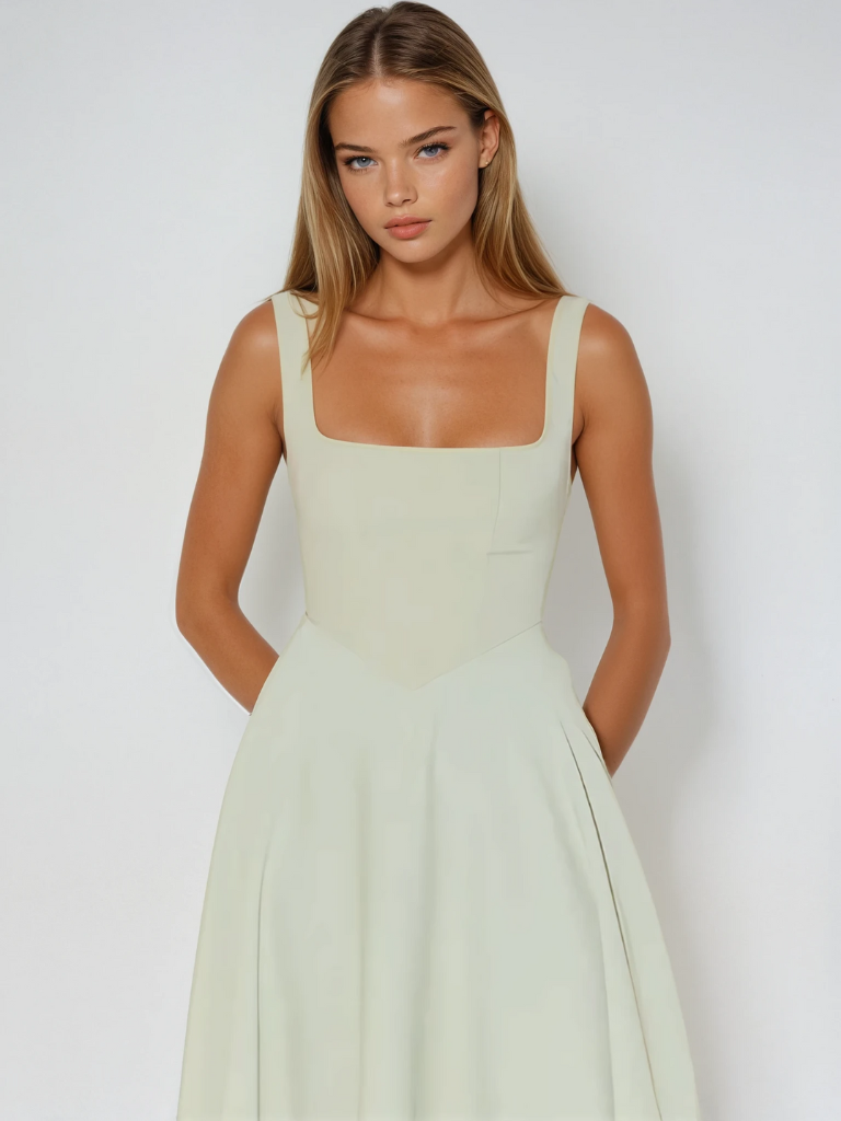 NOUVEAU RICHE Elegantes A Linien Kleid Für Stilvolle Sommer Anlässe