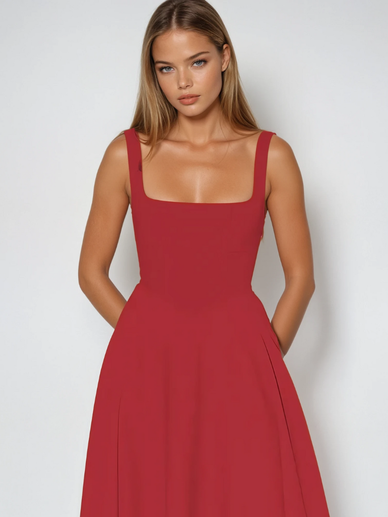 NOUVEAU RICHE Elegantes A Linien Kleid Für Stilvolle Sommer Anlässe