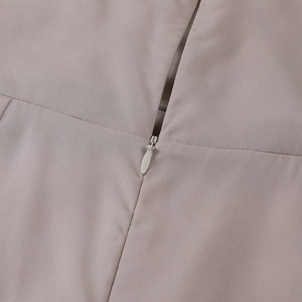NOUVEAU RICHE Elegantes Damenkleid Mit Tiefem V Ausschnitt Seitenschlitz