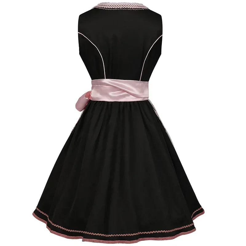NOUVEAU RICHE Dirndl Trachtenkleid Vintage Stil Große Größen Verstellbar