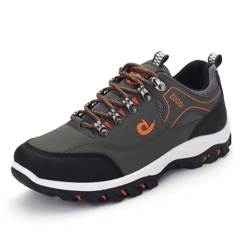 NOUVEAU RICHE Kunstleder Wanderschuhe Weiches Material Komfort Sohle Grau