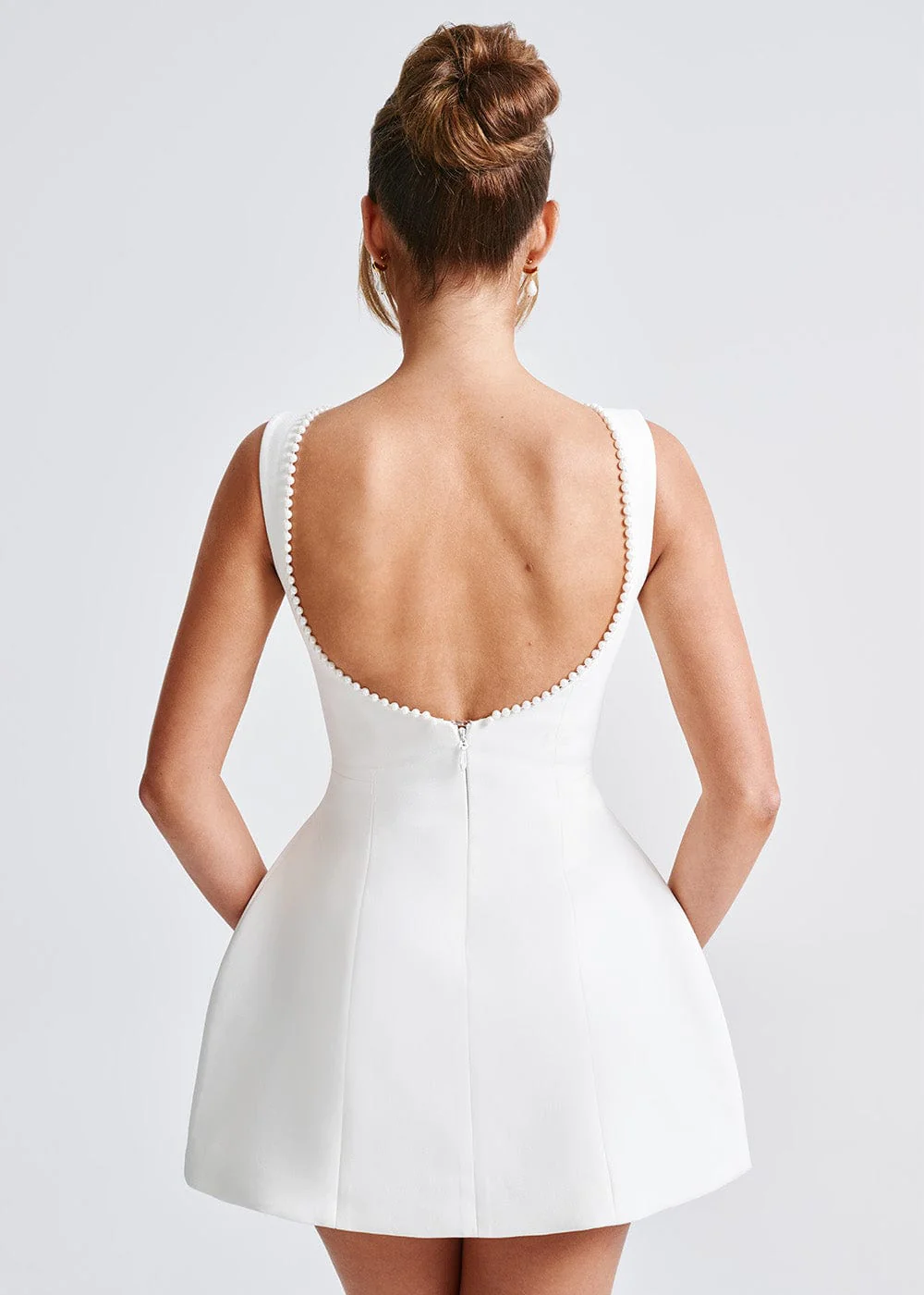 NOUVEAU RICHE Perlenverziertes Minikleid Mit Eleganter Silhouette Festlich