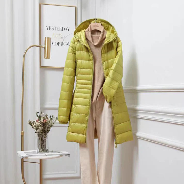 NOUVEAU RICHE Ultraleichte Daunenjacke Winddicht Und Wasserabweisend Leichte Wärme Gelb