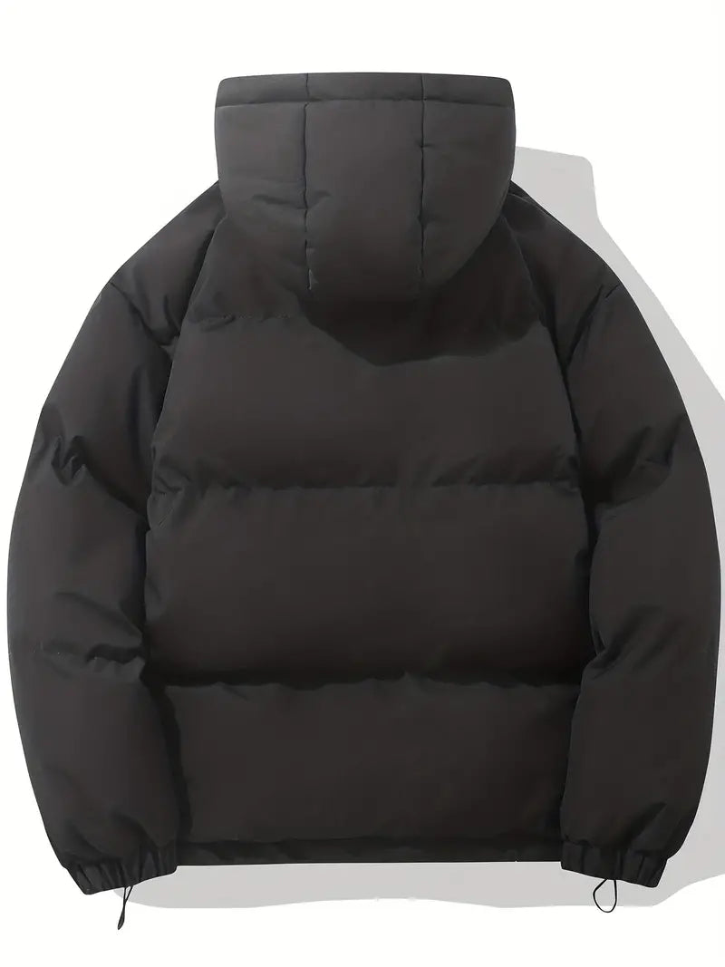 NOUVEAU RICHE Kapuzenjacke Klassisches Design Warme Winterjacke Winter