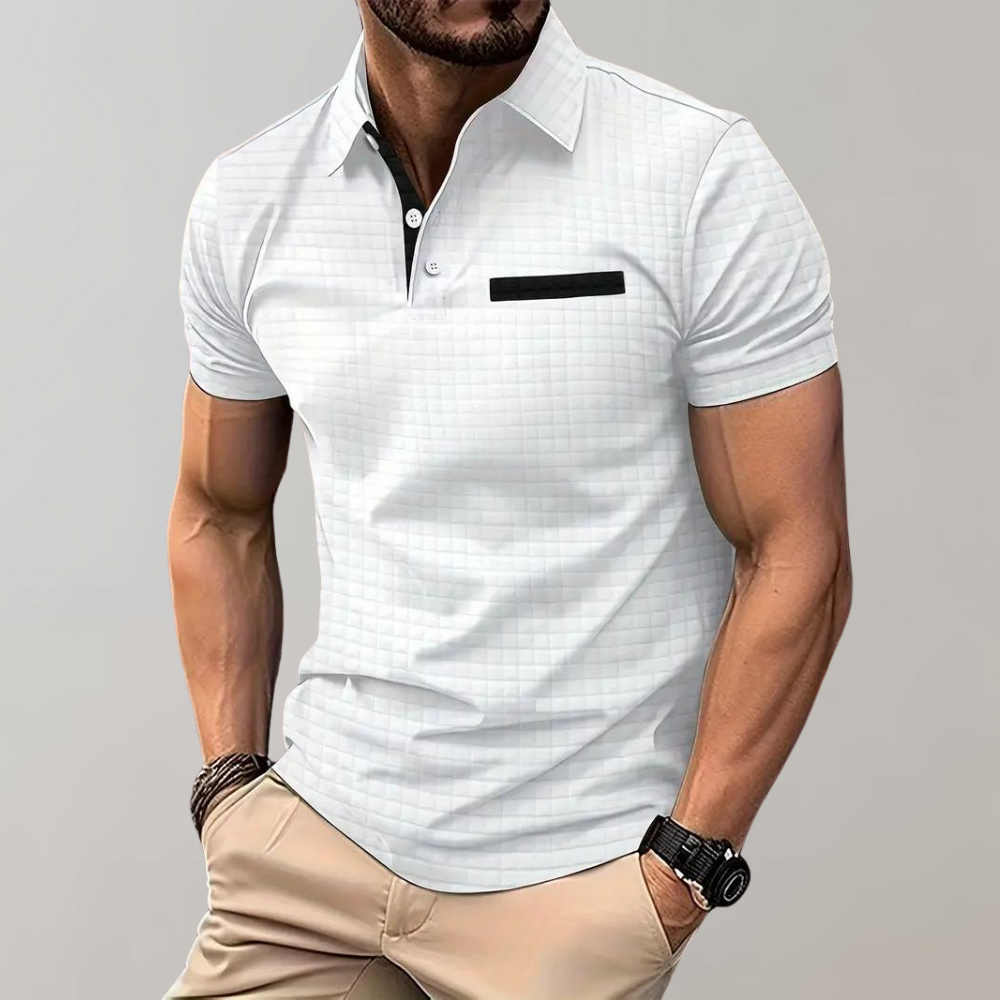 NOUVEAU RICHE Poloshirt Baumwolle Größe M Vielseitig Alltag Bürolook Weiß