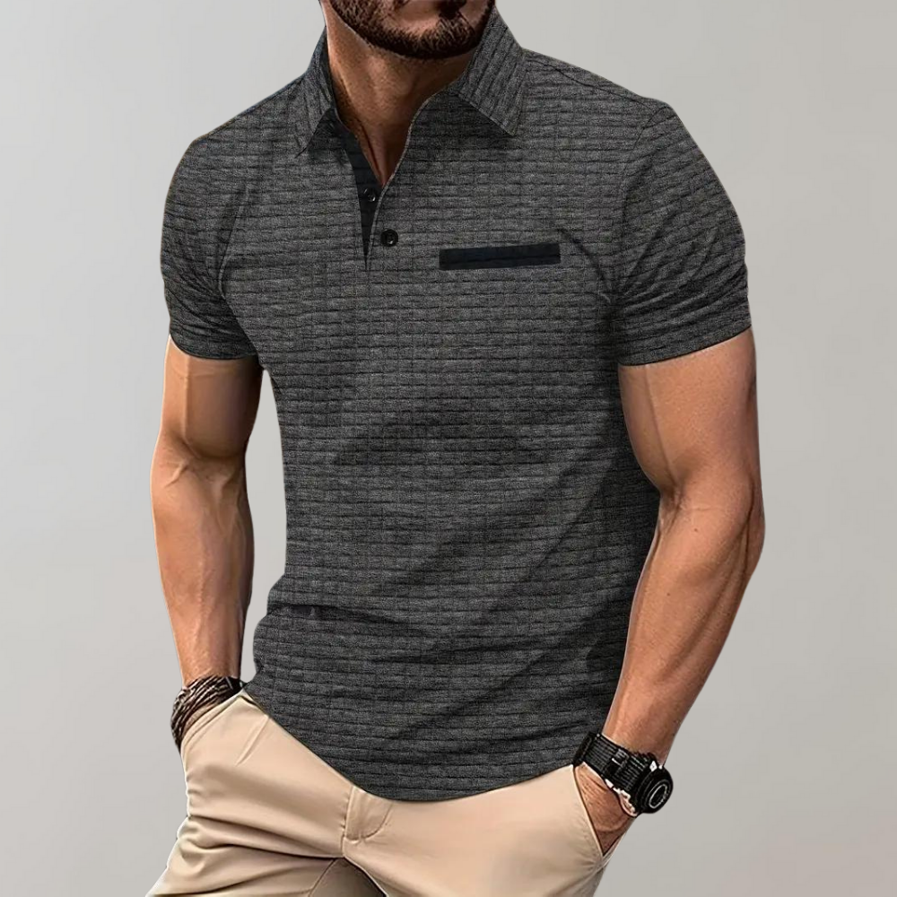 NOUVEAU RICHE Poloshirt Baumwolle Größe M Vielseitig Alltag Bürolook Grau