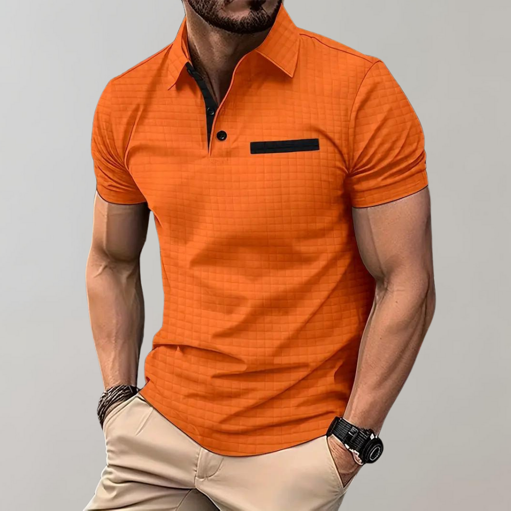 NOUVEAU RICHE Poloshirt Baumwolle Größe M Vielseitig Alltag Bürolook Orange