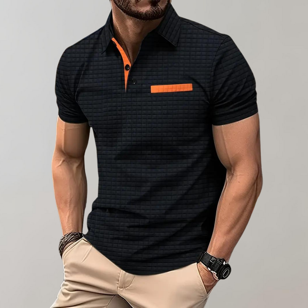 NOUVEAU RICHE Poloshirt Baumwolle Größe M Vielseitig Alltag Bürolook Schwarz