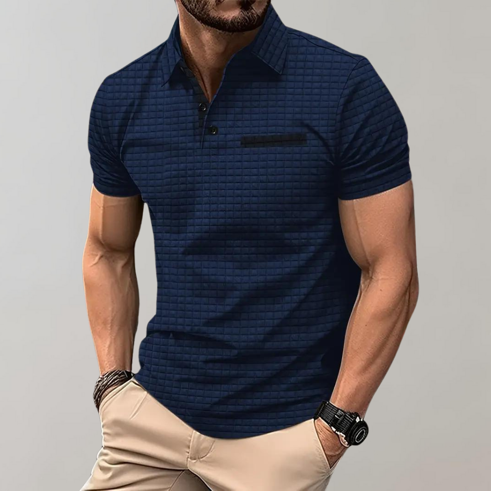 NOUVEAU RICHE Poloshirt Baumwolle Größe M Vielseitig Alltag Bürolook Marineblau