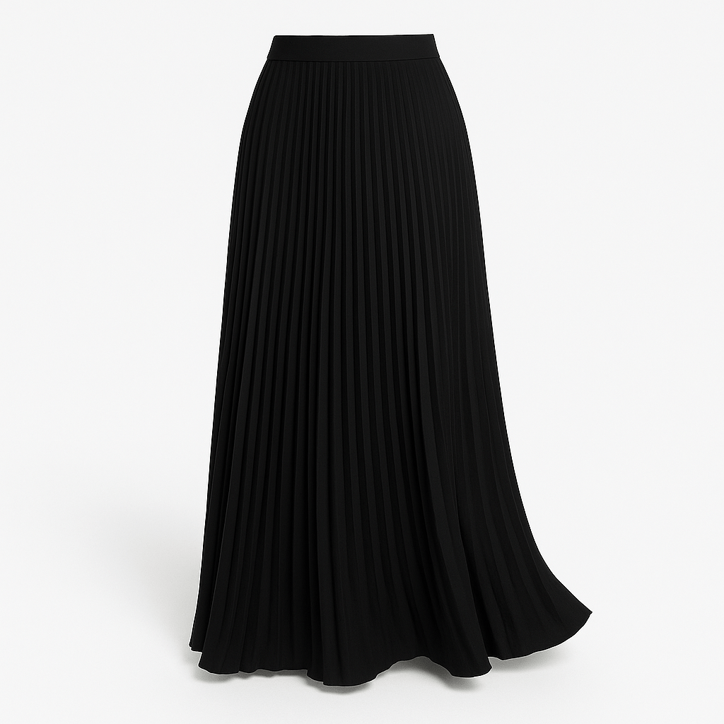 NOUVEAU RICHE Vena | Damen Maxirock – Elegante Falten, Atmungsaktives Material & Fliessende Silhouette