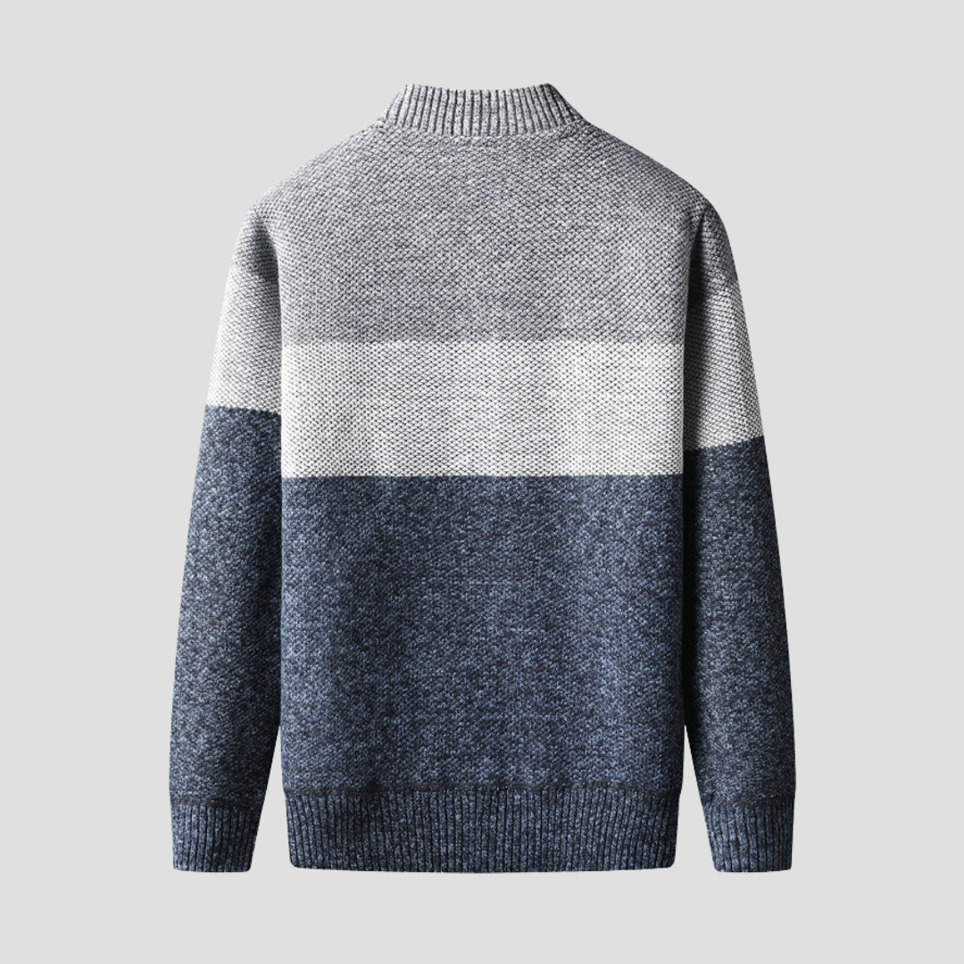 NOUVEAU RICHE Warme Jacke Reißverschluss Fleecegefütterte Netzstruktur