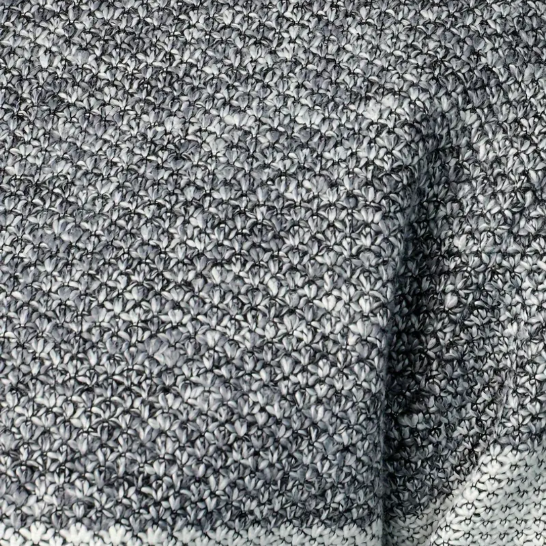 NOUVEAU RICHE Warme Jacke Reißverschluss Fleecegefütterte Netzstruktur