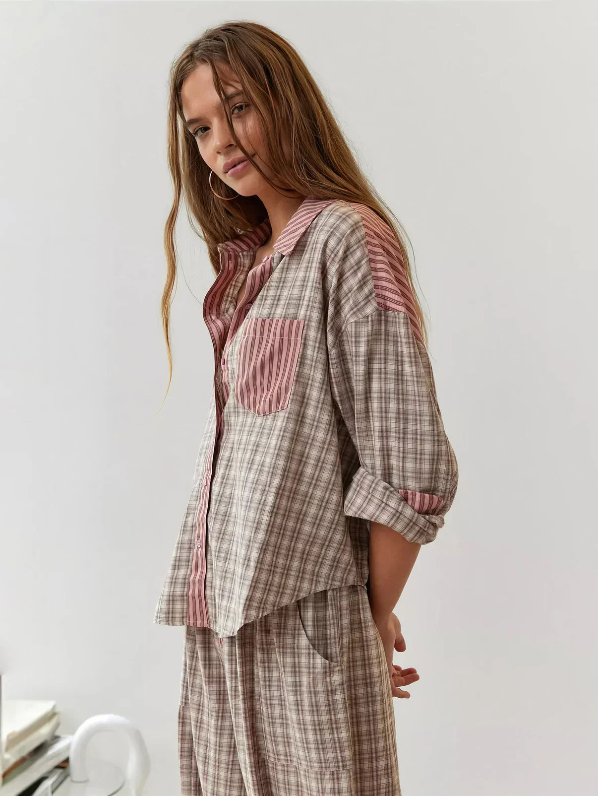 NOUVEAU RICHE Kuscheliges Pyjama-Set Aus Weichem Polyester Für Bequemkeit