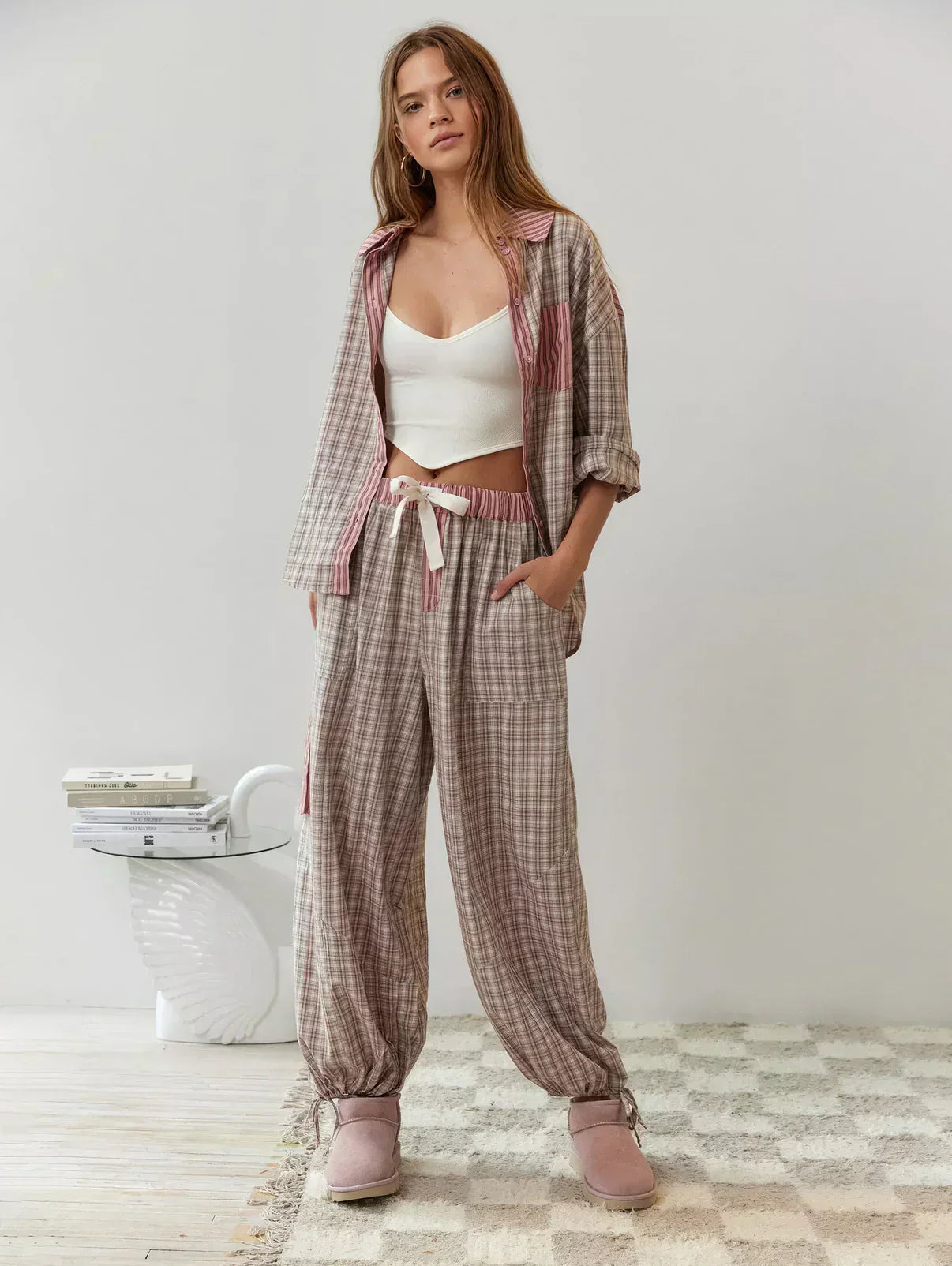 NOUVEAU RICHE Kuscheliges Pyjama-Set Aus Weichem Polyester Für Bequemkeit