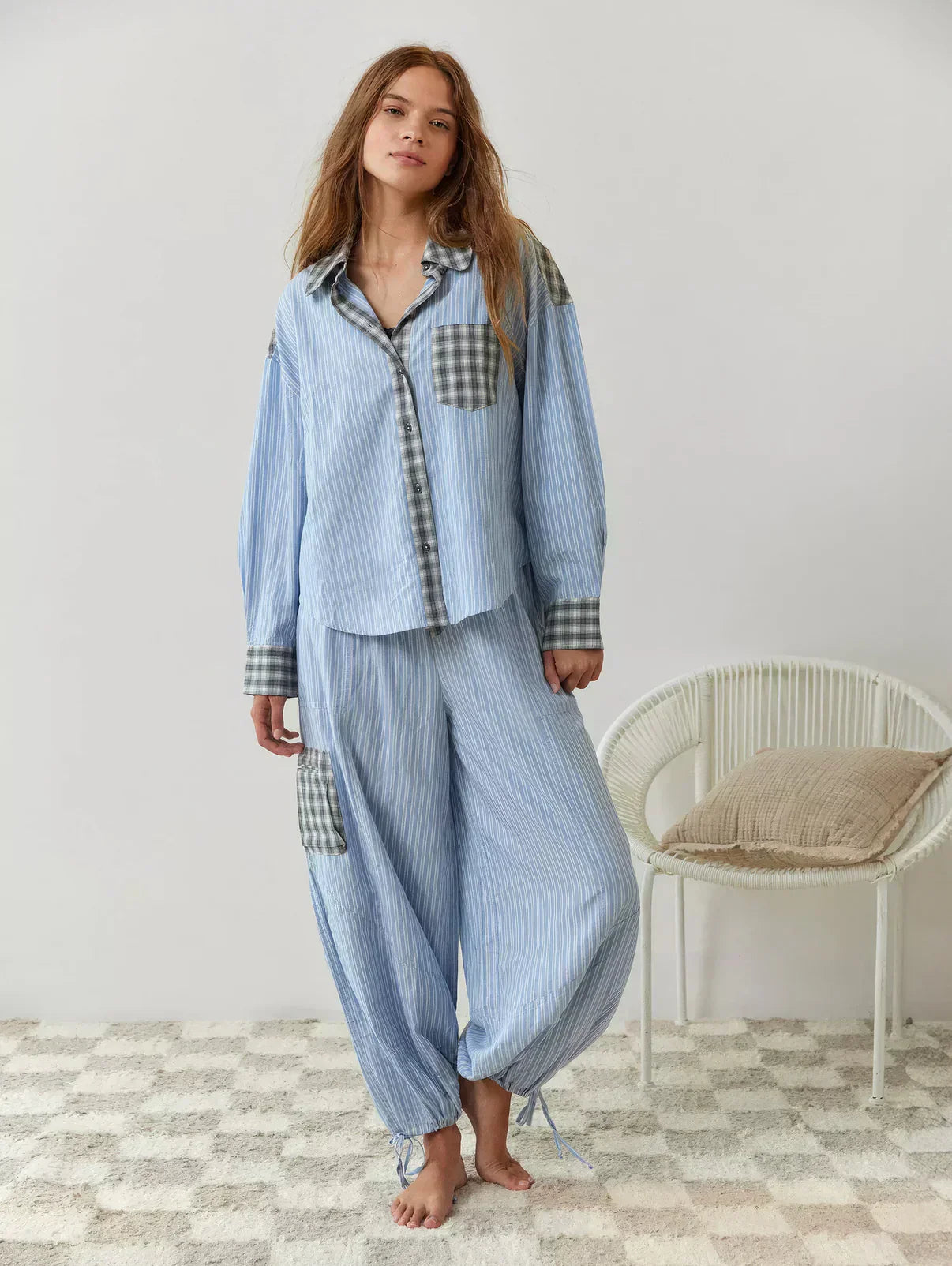 NOUVEAU RICHE Kuscheliges Pyjama-Set Aus Weichem Polyester Für Bequemkeit