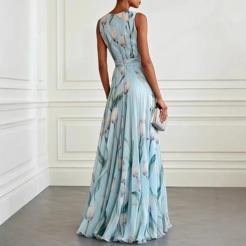 NOUVEAU RICHE Amore | Elegantes Damen Maxikleid mit Blumenmuster