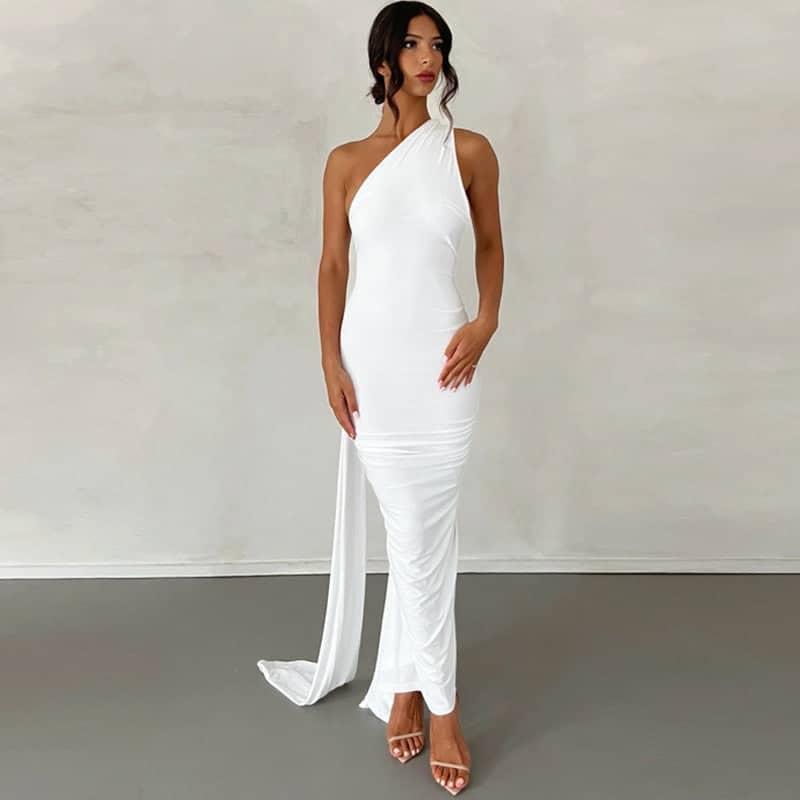 NOUVEAU RICHE Eventtaugliches Maxikleid Mit Rückenfreiem Schulterdesign Für Elegante Anlässe Und Besondere Gelegenheiten