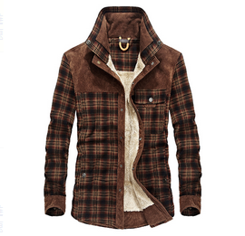 NOUVEAU RICHE Warme Karierte Flanelljacke Mit Fleecefutter Für Herren Im Klassischen Stil Ideal Für Kühle Tage Braun