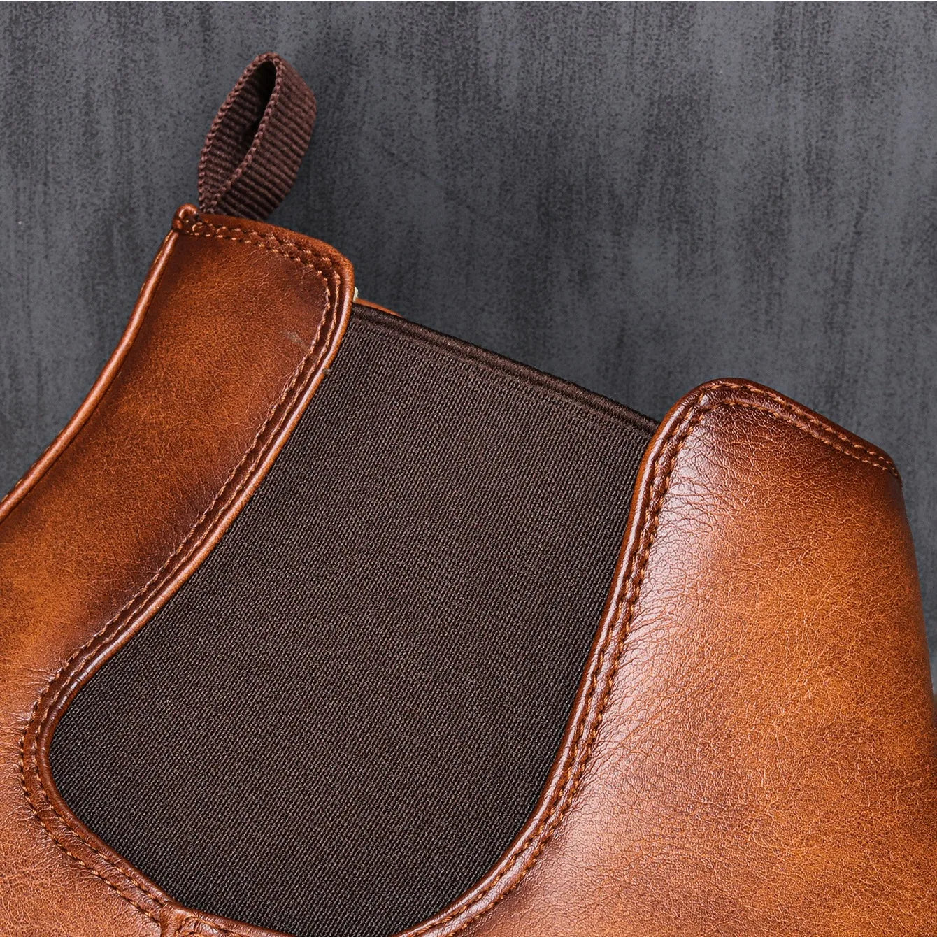 NOUVEAU RICHE Chelsea Stiefel Leder Bequem Komfort Alltagsstil Herren