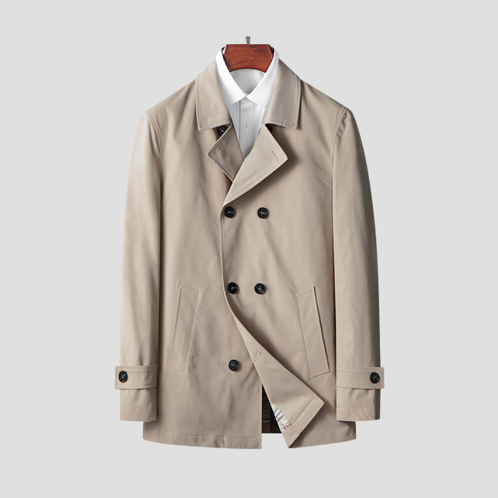 NOUVEAU RICHE Windjacke Strukturierte Leichtigkeit Pflegeleicht Urban Khaki