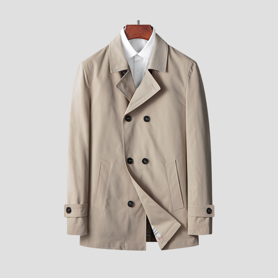NOUVEAU RICHE Windjacke Strukturierte Leichtigkeit Pflegeleicht Urban Khaki