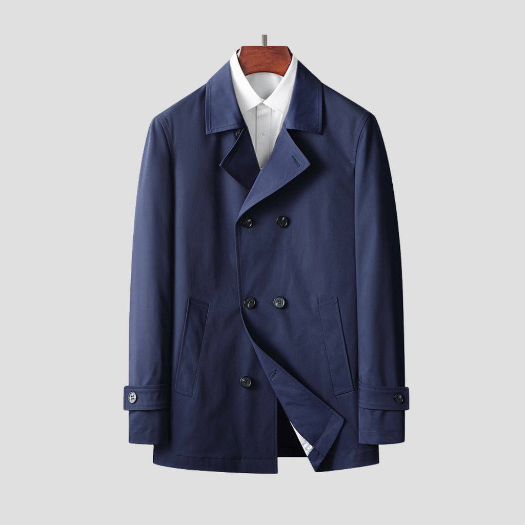 NOUVEAU RICHE Windjacke Strukturierte Leichtigkeit Pflegeleicht Urban Blau