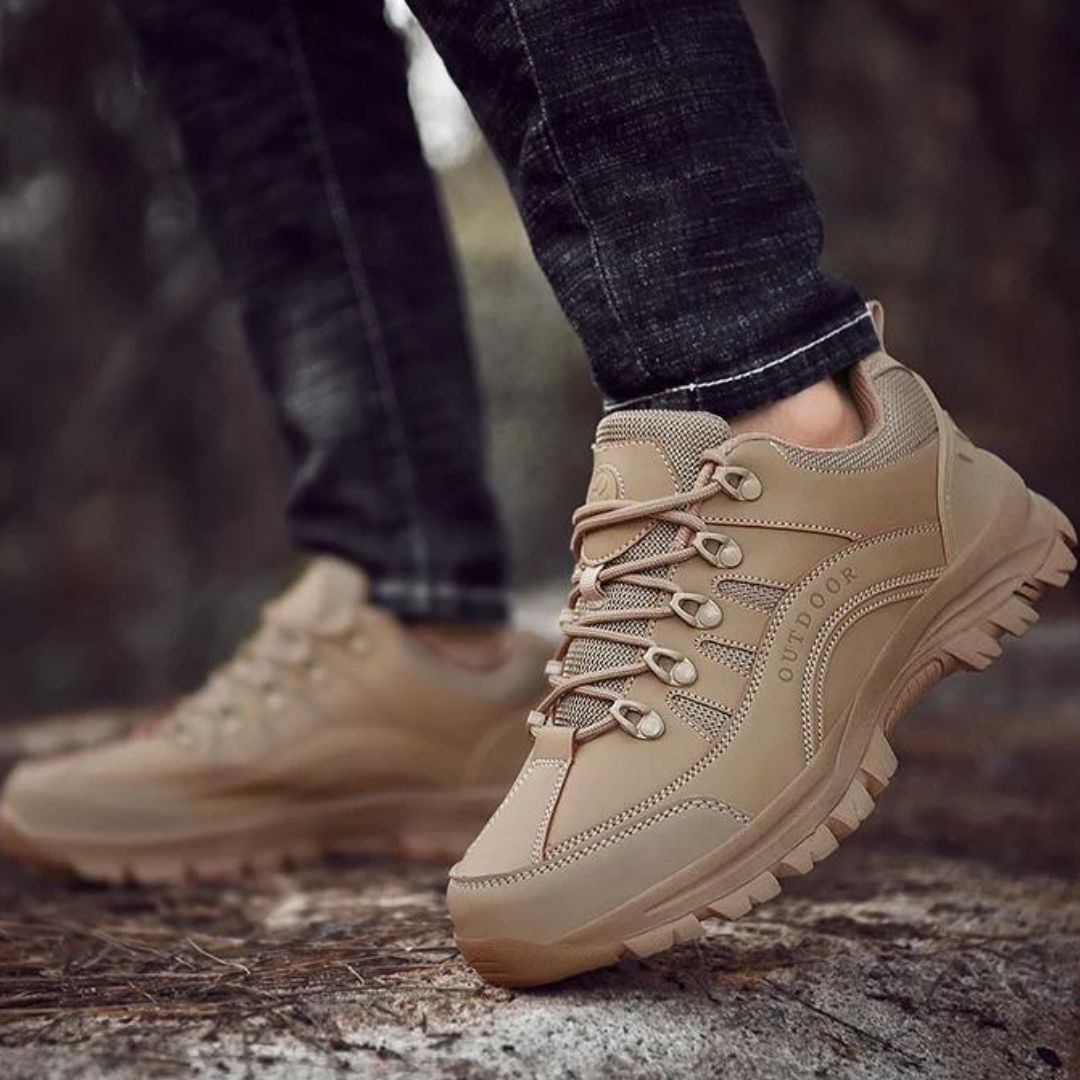 NOUVEAU RICHE Herren Wanderschuhe – Terrain mit Robuster Traktionssohle khaki