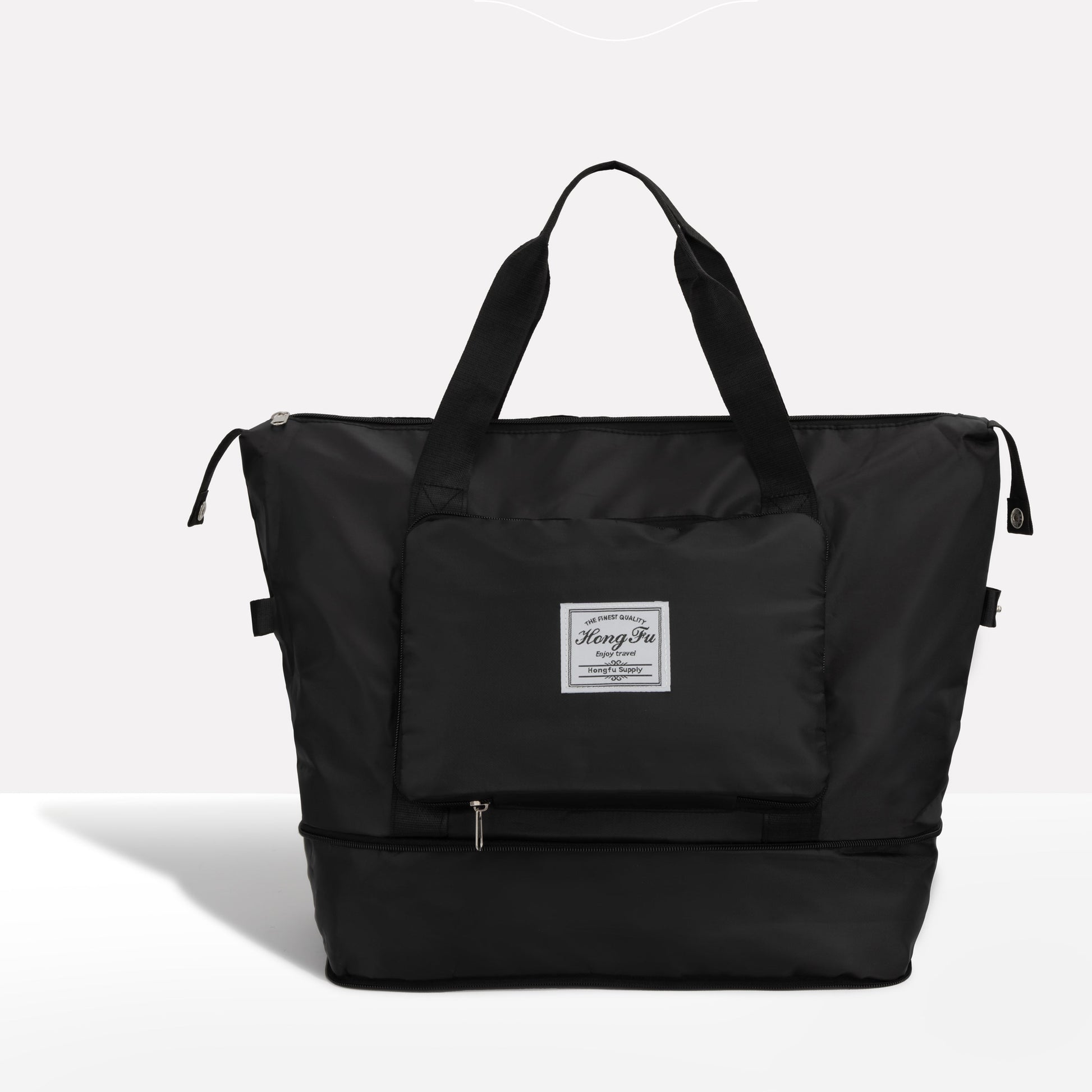 NOUVEAU RICHE Faltbare Handgepäcktasche Ultraleicht 40 L Packbar Schwarz