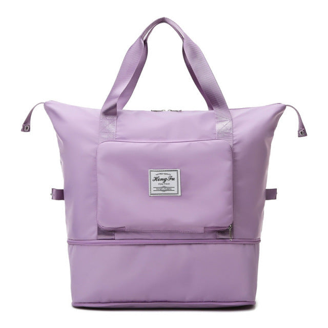 NOUVEAU RICHE Faltbare Handgepäcktasche Ultraleicht 40 L Packbar Lila