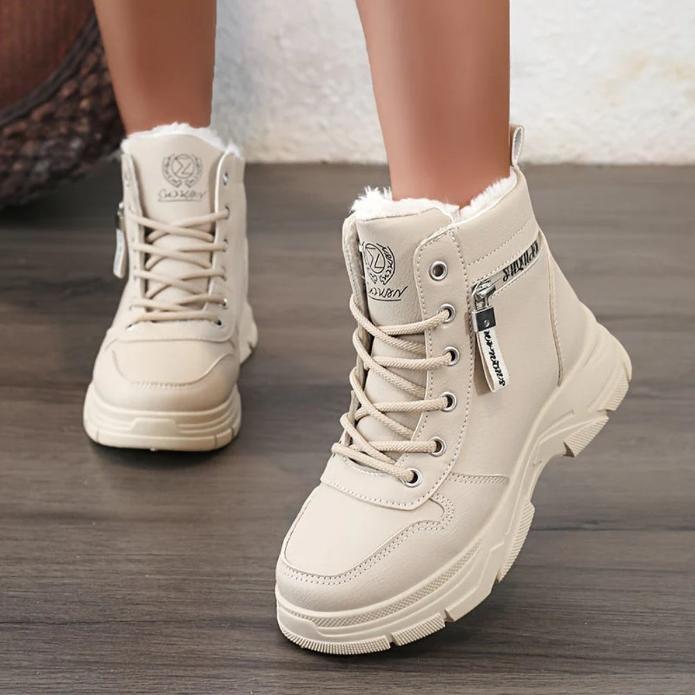 NOUVEAU RICHE Frauen Festliche Winterstiefel für Frauen - Lässiges, Einfarbiges Muster
