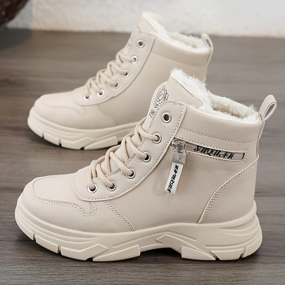 NOUVEAU RICHE Frauen Festliche Winterstiefel für Frauen - Lässiges, Einfarbiges Muster