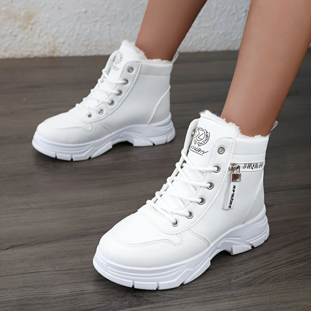 NOUVEAU RICHE Frauen Festliche Winterstiefel für Frauen - Lässiges, Einfarbiges Muster