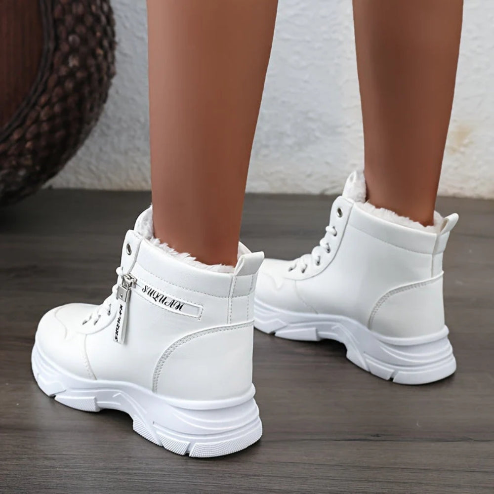 NOUVEAU RICHE Frauen Festliche Winterstiefel für Frauen - Lässiges, Einfarbiges Muster