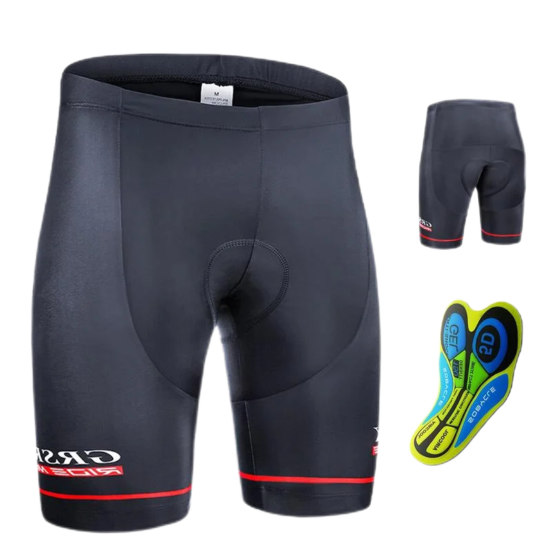 NOUVEAU RICHE Herren Velohose mit 5D Gelpolster – Gepolsterte Radhose mit reflektierenden Details, für MTB & Rennvelo, 3 Farben, S–XXL – Calico