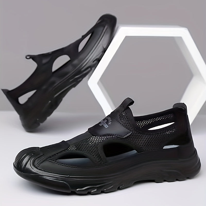 NOUVEAU RICHE Sandalen Herren Atmungsaktiv Leicht PU Sommer Komfort