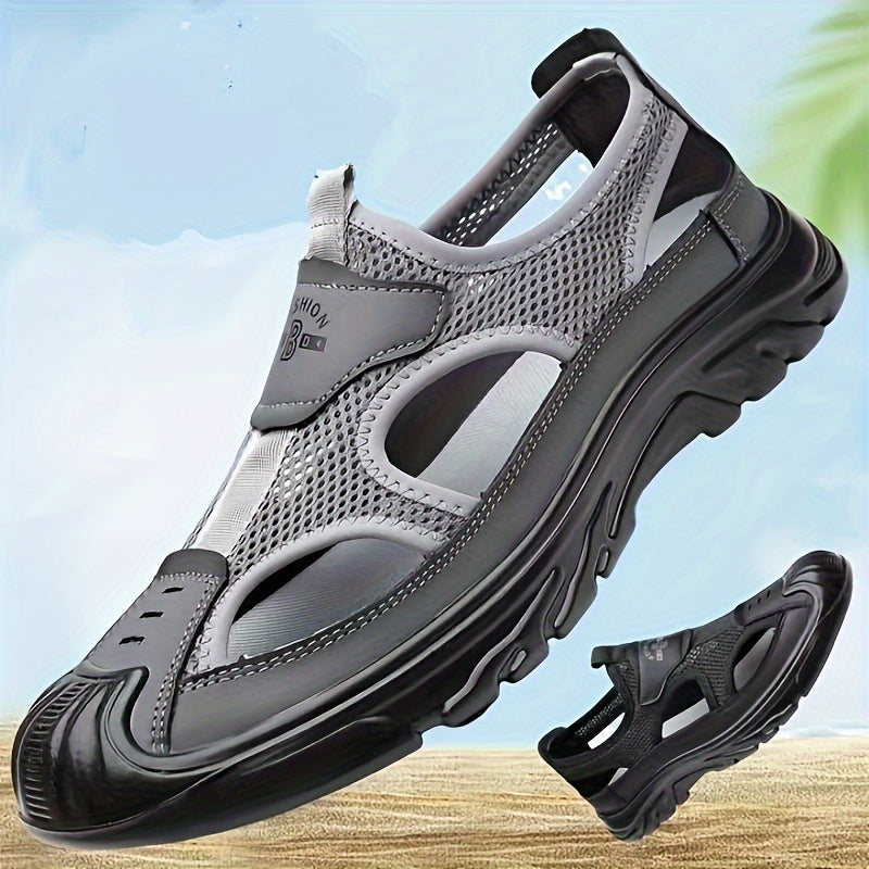 NOUVEAU RICHE Sandalen Herren Atmungsaktiv Leicht PU Sommer Komfort