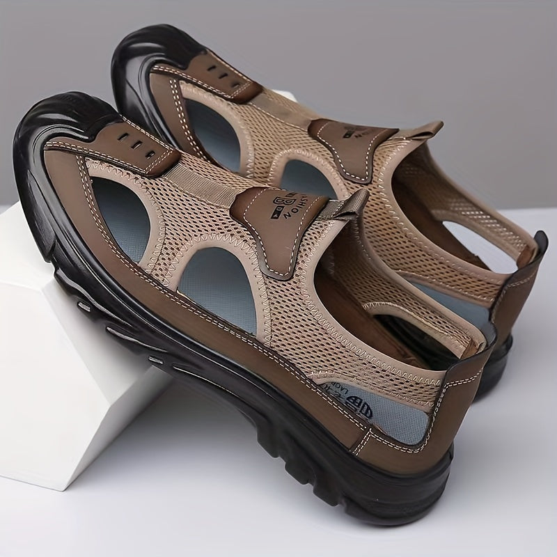 NOUVEAU RICHE Sandalen Herren Atmungsaktiv Leicht PU Sommer Komfort