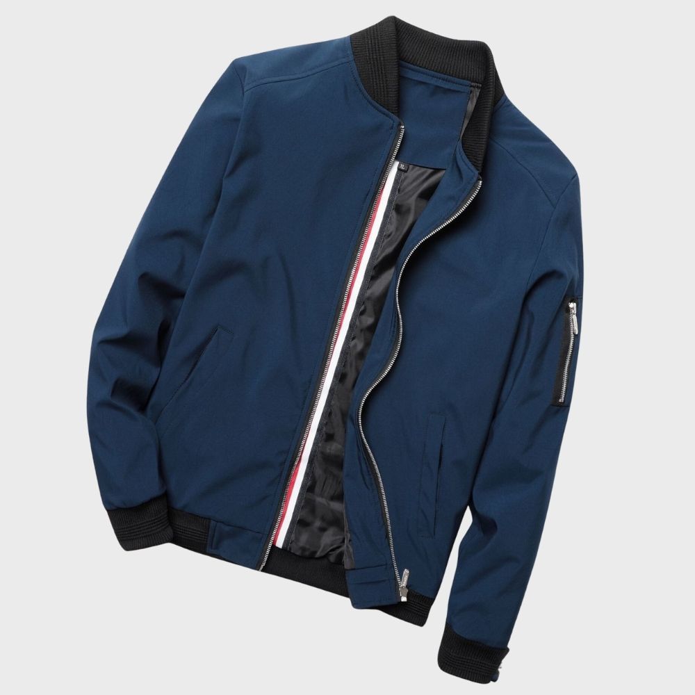 NOUVEAU RICHE Bomberjacke Herren Normale Passform Moderner Komfort