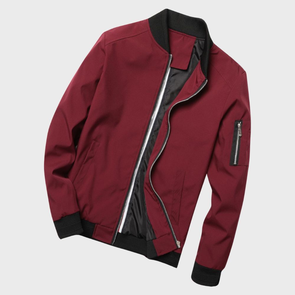 NOUVEAU RICHE Bomberjacke Herren Normale Passform Moderner Komfort