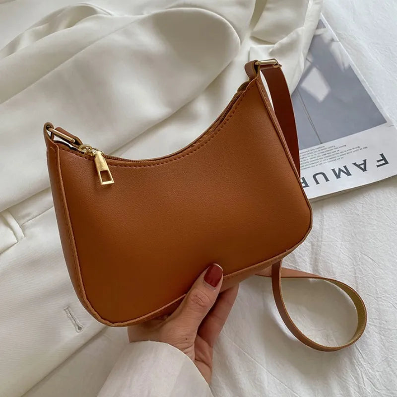 NOUVEAU RICHE Schultertasche Aus Leder Für Damen Perfekt Für Stilvolle Nachhaltigkeit Elegante Umhängetasche Mit Praktischer Funktionalität Braun