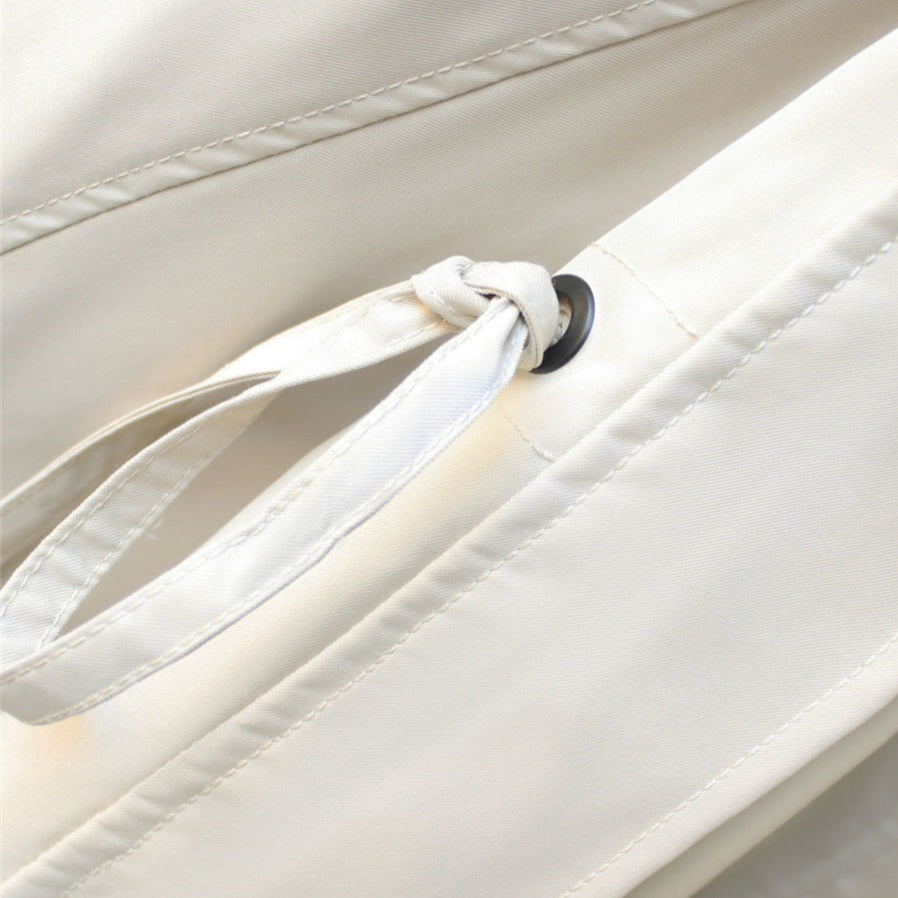 NOUVEAU RICHE Windbreaker-Jacke Winddicht Wasserdicht Taillenzug Doppellagige