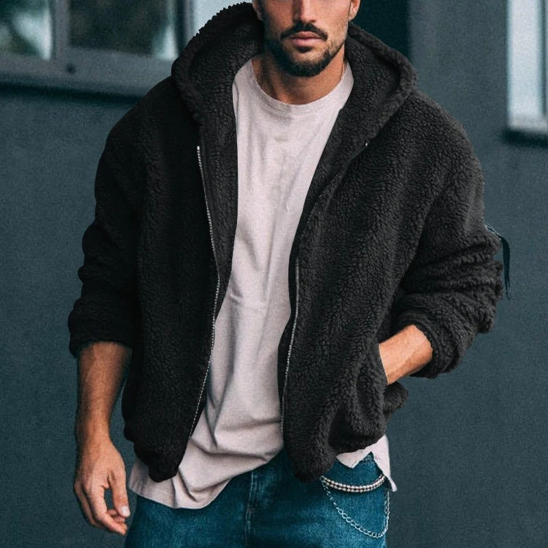 NOUVEAU RICHE Flauschige Strickjacke Für Damen Weich Und Kuschelig Ideal Für Herbst Schwarz