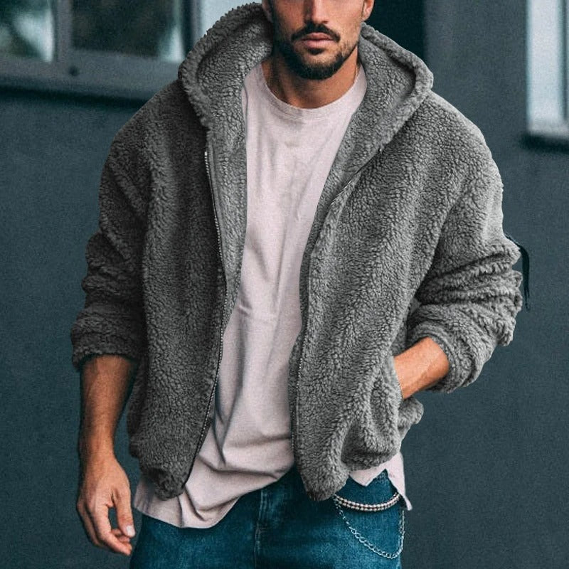 NOUVEAU RICHE Flauschige Strickjacke Für Damen Weich Und Kuschelig Ideal Für Herbst Dunkelgrau