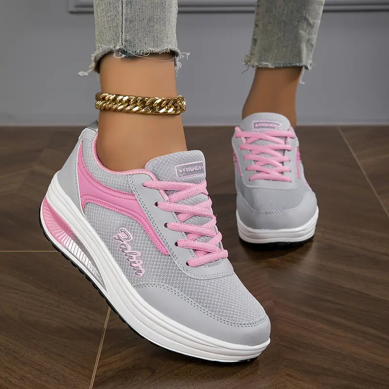 NOUVEAU RICHE Schuhe Mit Luftpolster Für Schmerzfreies Gehen Senioren Grau Rosa