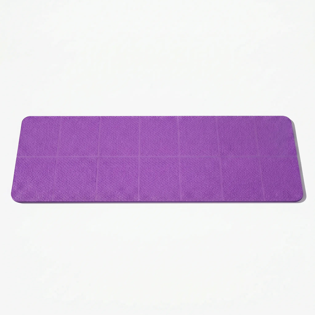 NOUVEAU RICHE Faltbare Reise Yogamatte – Leichte 4 mm TPE Sportmatte, 183 x 61 cm, nur 500 g, kompakt faltbar, rutschfest, 6 Farben