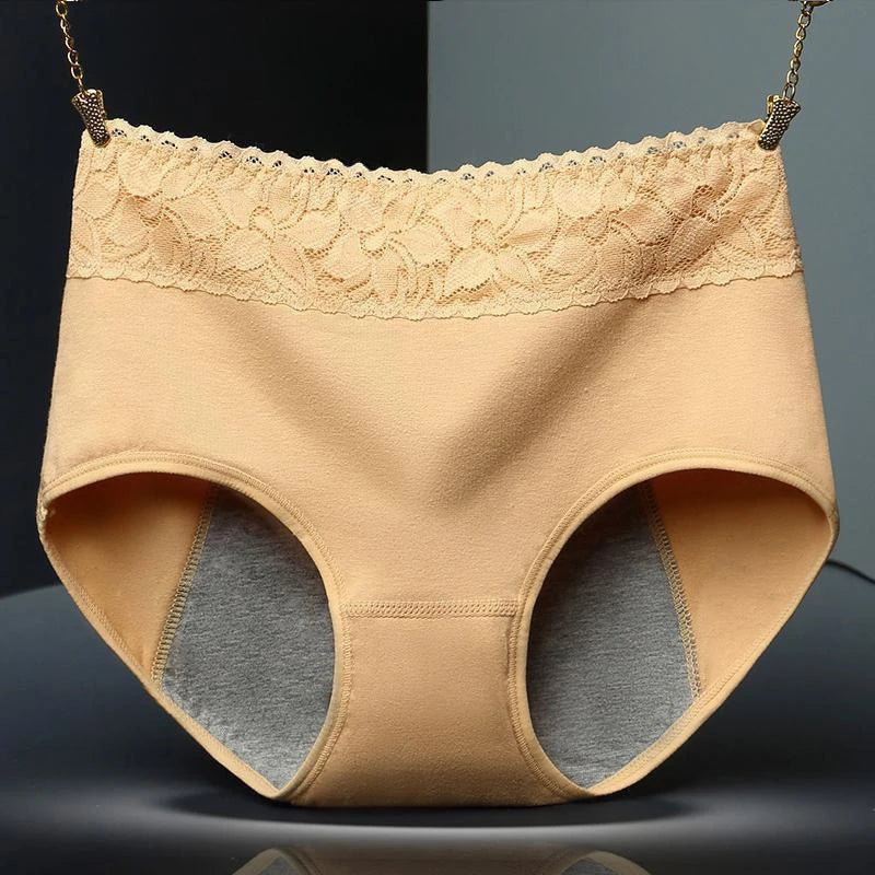 NOUVEAU RICHE Frauen Unterwäsche Auslaufsicher Baumwolle Nahtlose Slips Aprikose